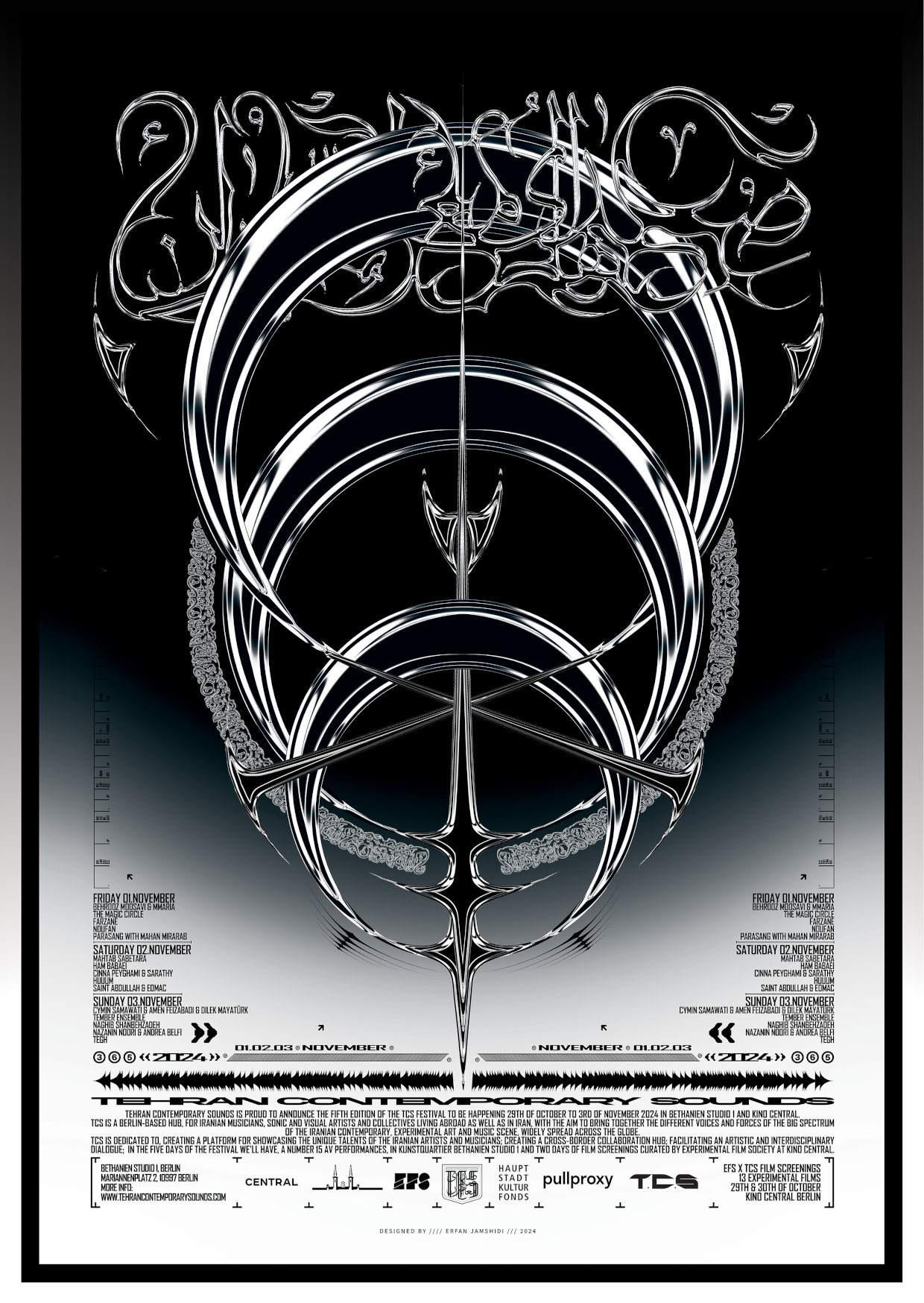 Tehran Contemporary Sounds Festival (TCS) 2024 - Flyer back