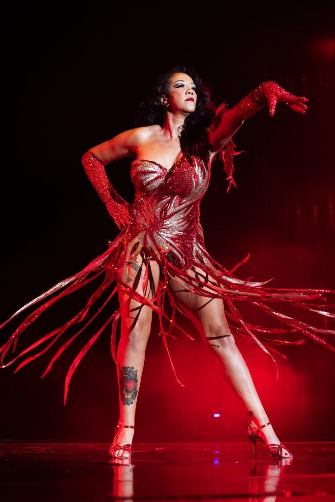 Raven Rose in the 2026 Tournament of Tease at Burlesque Hall of Fame Weekend, by SH Photografia for 21st Century Burlesque