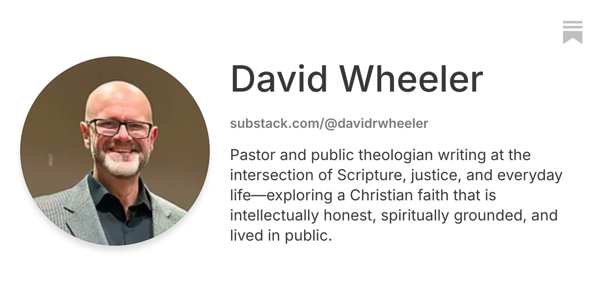 David Wheeler | Substack
