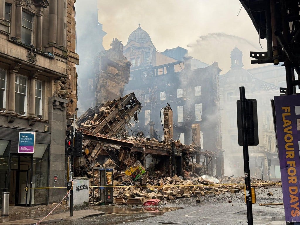 Call for urgent review of Glasgow vape shops after Union Street fire