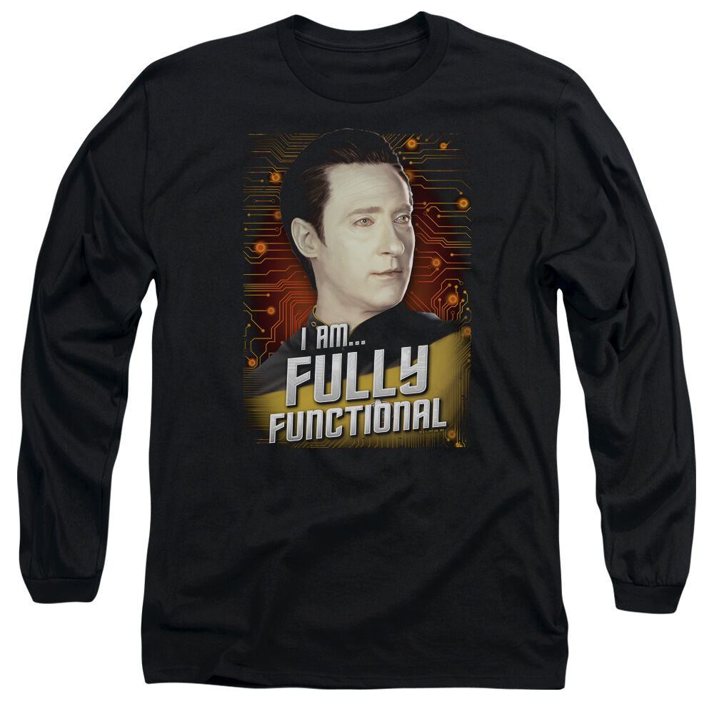 STAR TREK FULLY FUNCTIONAL-L/S T-Shirt - Black (SM) | FYE