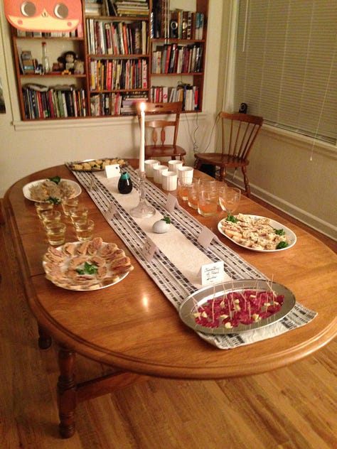 More images of the same space transformed by Mt Caz events.