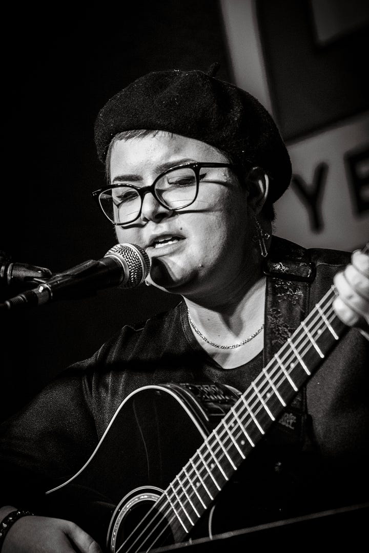 Charlie Roberts performs at Song Swap Night