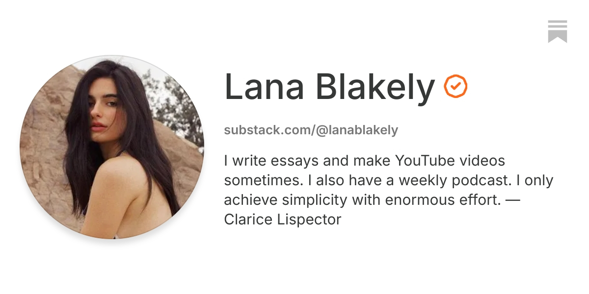 Lana Blakely | Substack