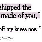 off my knees: thoughts on the myths we make of love