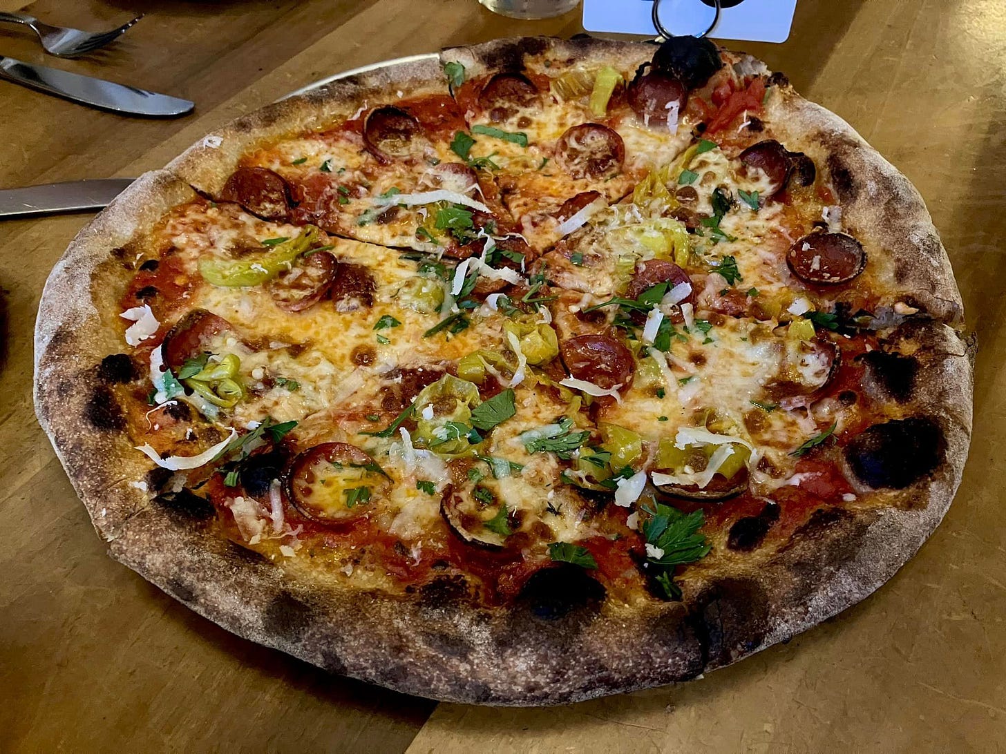 May be an image of pizza