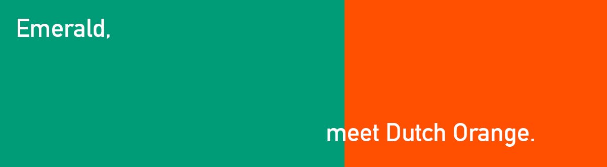 Color Collision: Orange you glad you met Emerald?