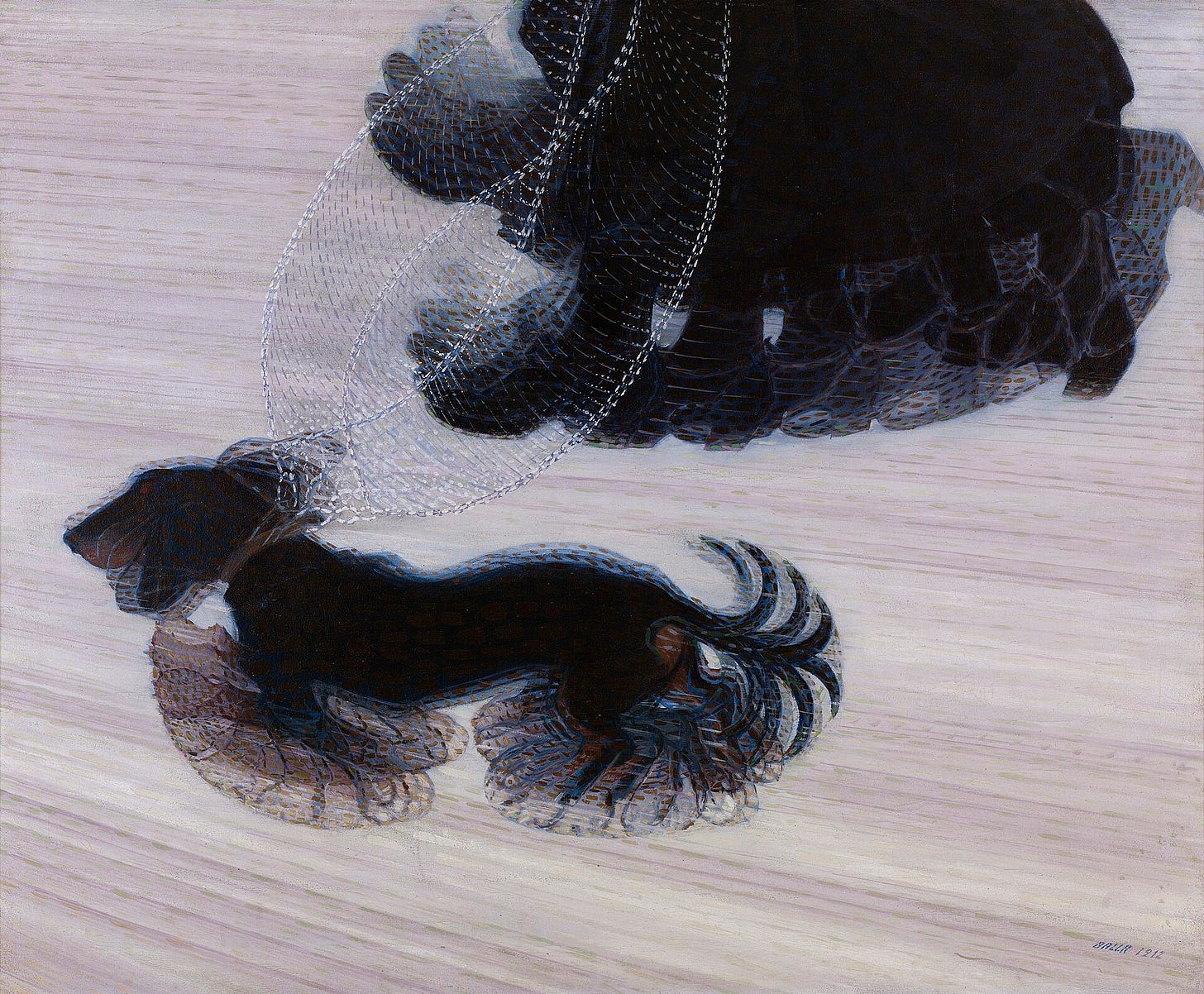 Dynamism of a Dog on a Leash (1912) by Giacomo Balla