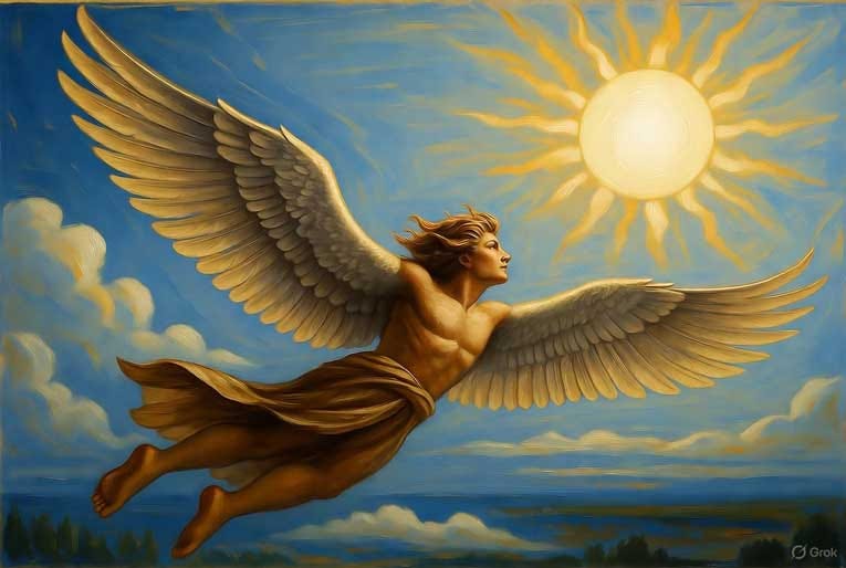 Icare et ses ailes de cire : une exploration du mythe grec et de ses  résonances maçonniques - 450.fm - Journal n°1 de la Franc-maçonnerie