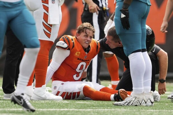What is turf toe and why will it sideline Bengals quarterback Joe Burrow  for a few months? | AP News
