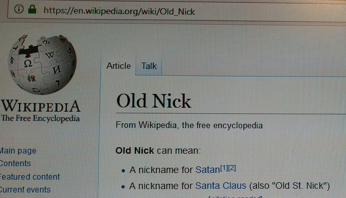 Old Nick Old Nick