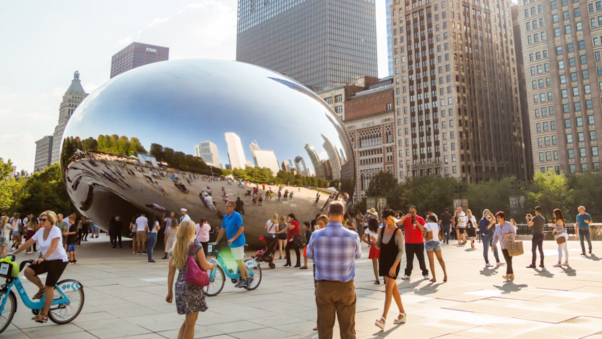 The Bean is one of Chicago's most famous landmarks.