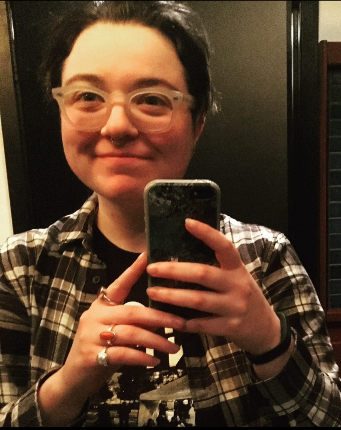 A selfie I took at age twenty-eight