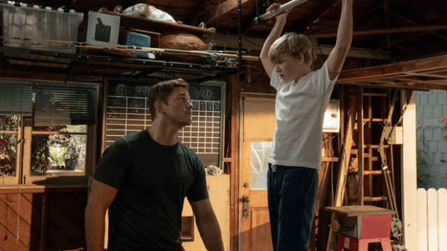 Chris Pratt and Jude Hill in "Way of the Warrior Kid," premiering November 25, 2026 on Apple TV.
