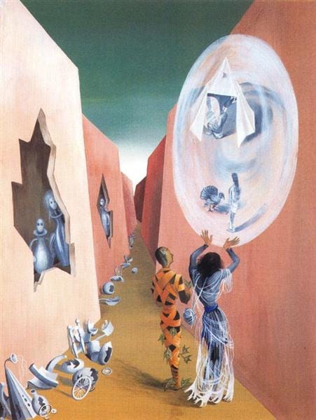 Gypsy and harlequin, 1947 - Remedios Varo