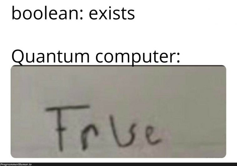 This is how quantum computing works – ProgrammerHumor.io