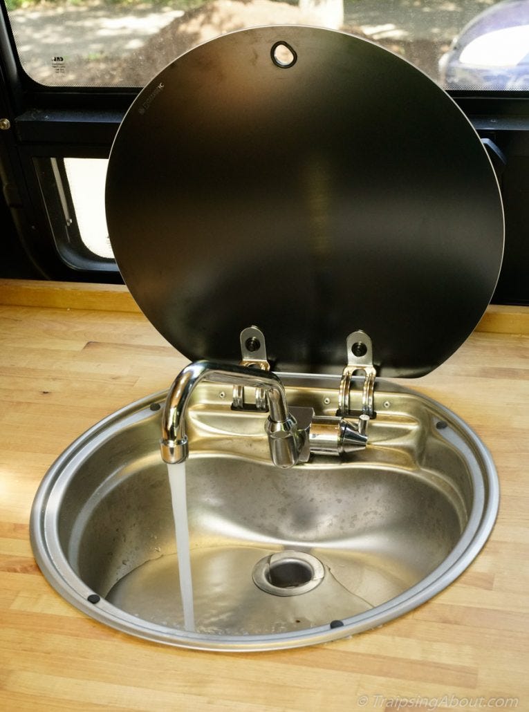 The sink cranking out running water!
