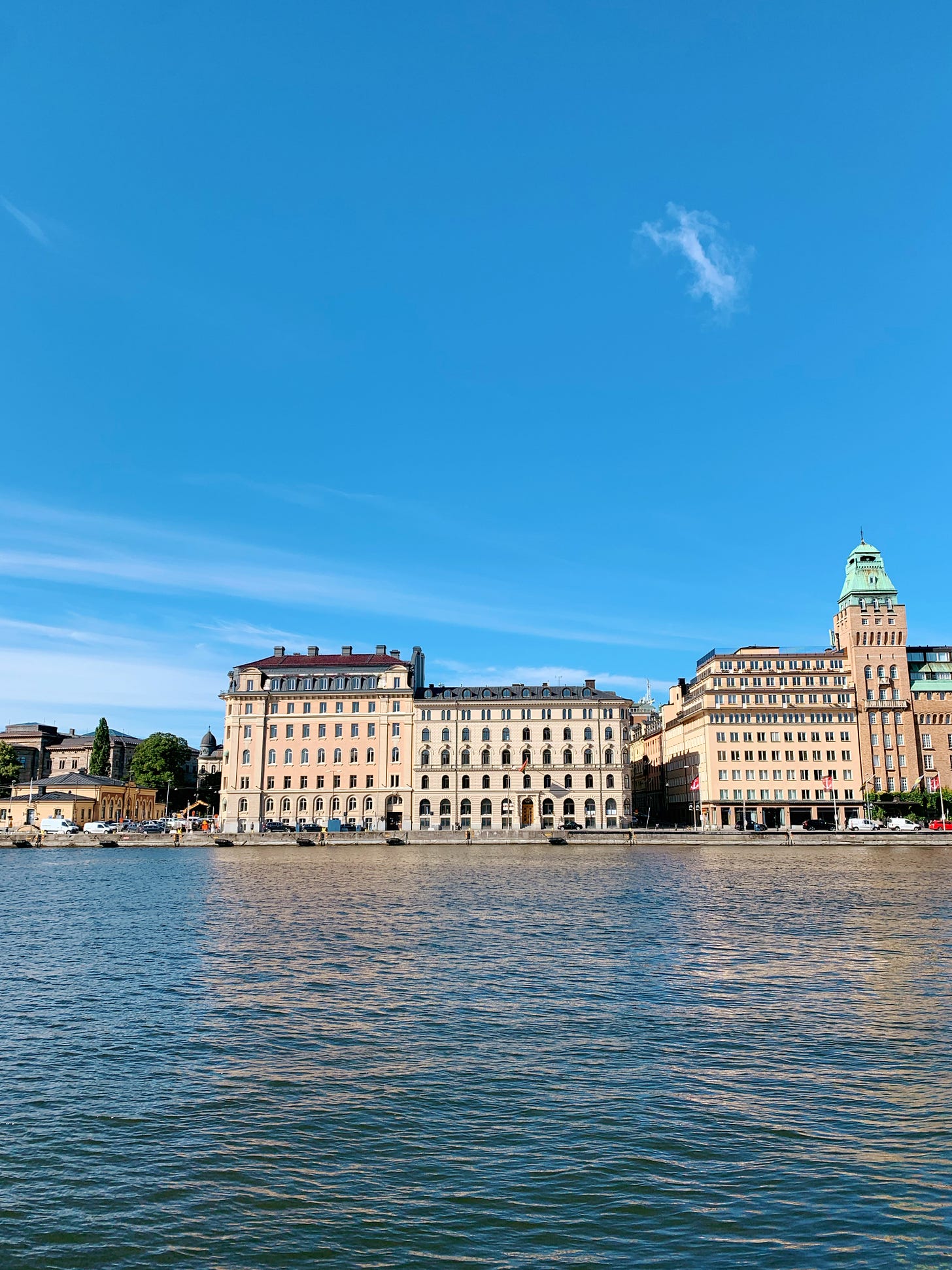 Waterfront view across the river