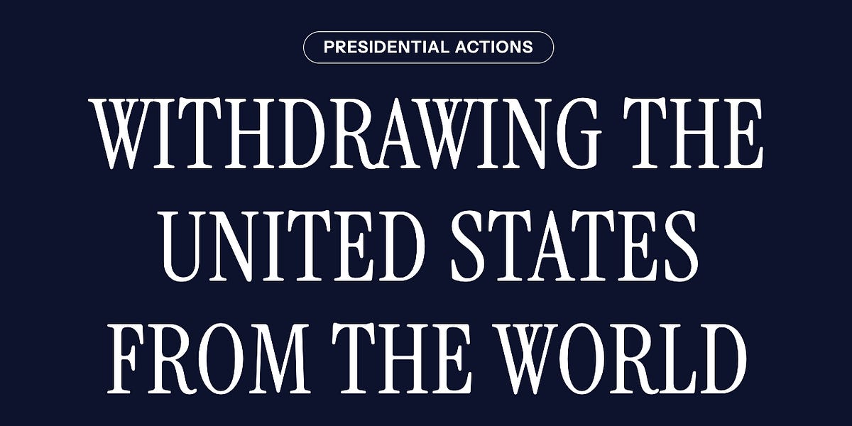 BREAKING - Trump Signs Executive Order to Withdraw from the World Health Organization