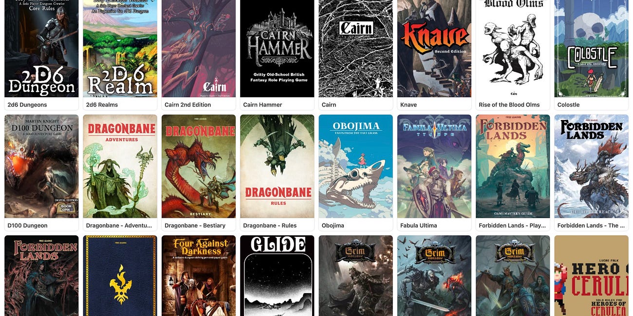 How I Organize my RPGs