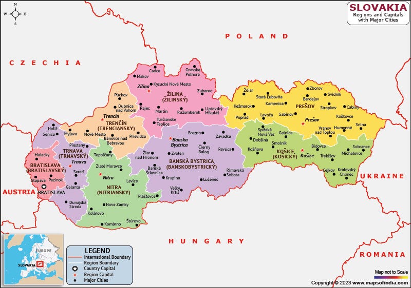 Slovakia Map | HD Map of the Slovakia