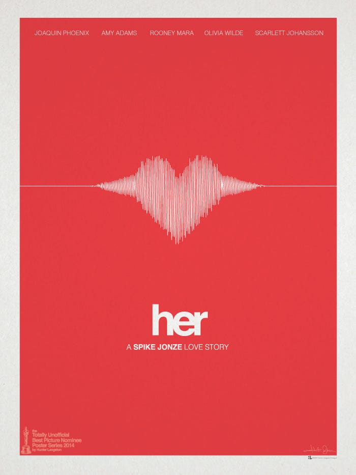Her" minimalist movie poster :: Behance