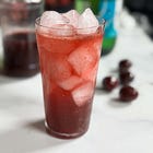 Cherry-Lime-Black Pepper Shrub