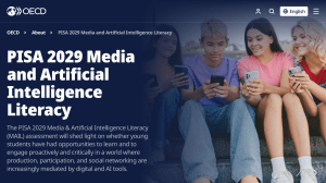 Screenshot from PISA 2029 Media and AI Literacy test information page Screenshot from PISA 2029 Media and AI Literacy test information page