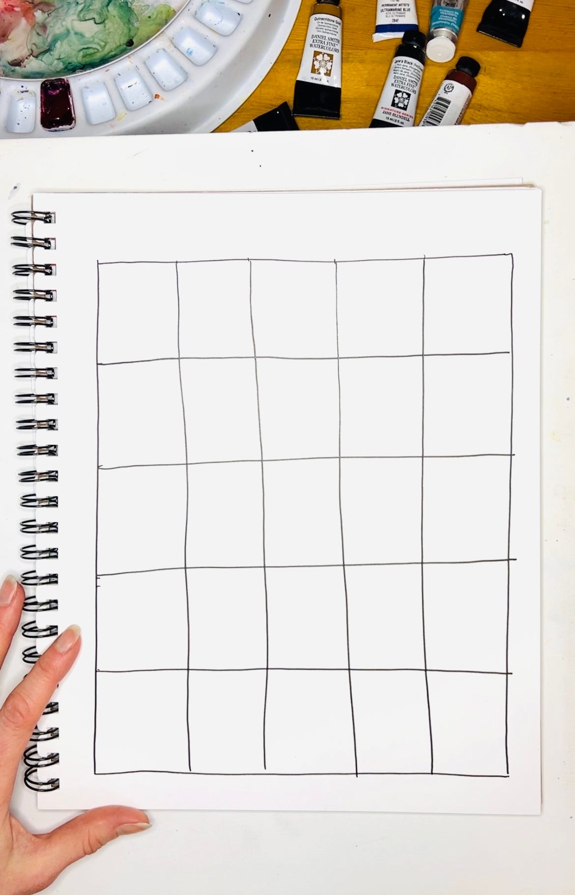 Joy bingo board grid by cartoonist K. Woodman-Maynard