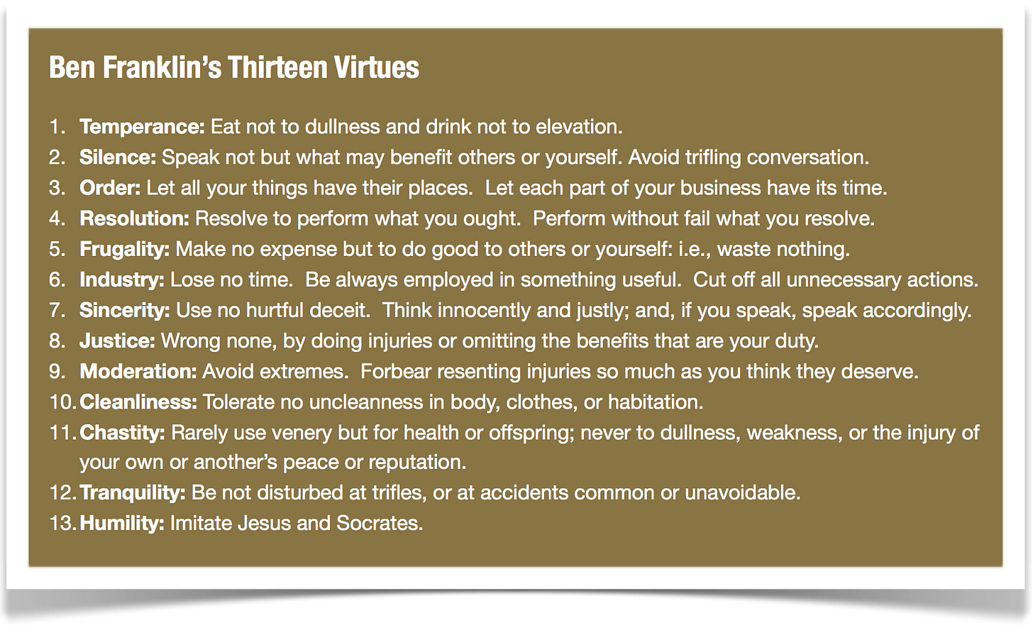 BF Virtues