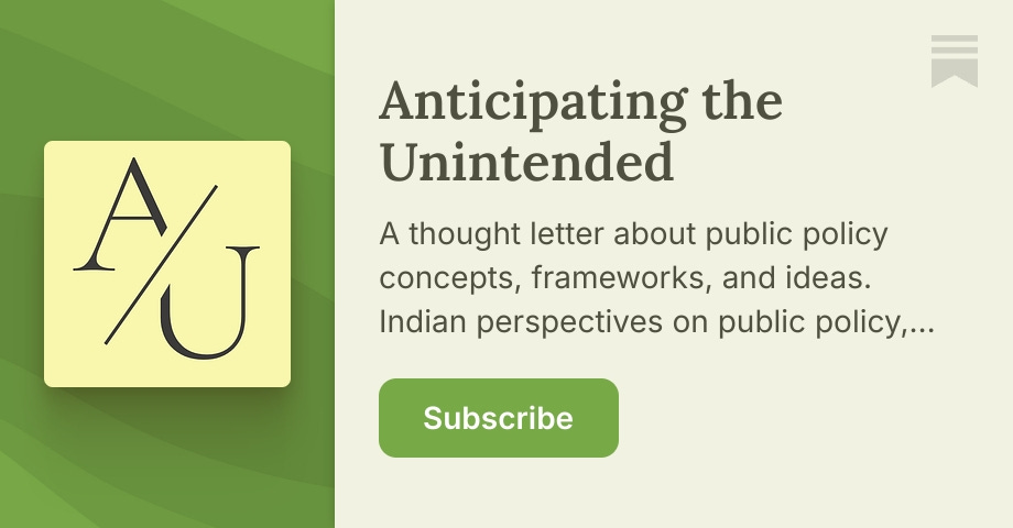 Anticipating the Unintended | Pranay Kotasthane | Substack