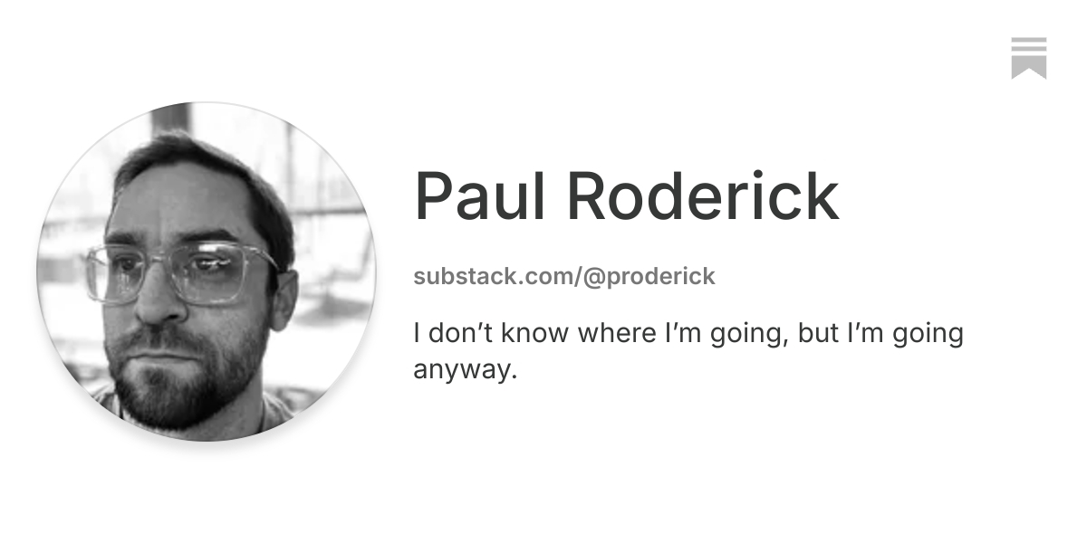 Paul Roderick | Substack