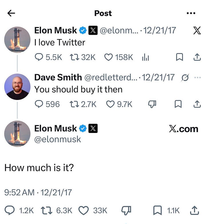 Elon Musk X joke