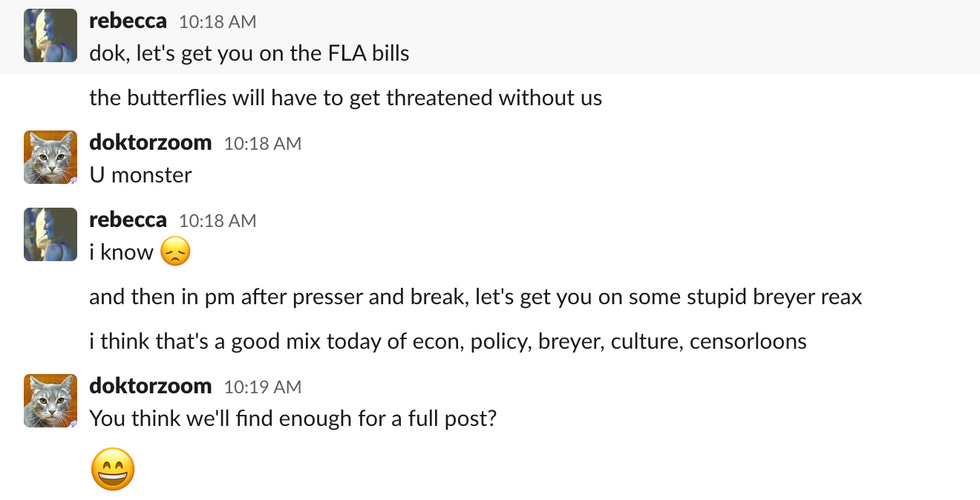 Chatcave: Dok asks if there will be enough stupid Breyer reactions for a full post. Chatcave: Dok asks if there will be enough stupid Breyer reactions for a full post.