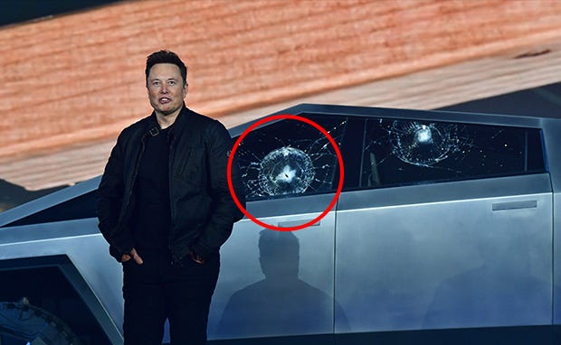 Watch: Tesla's Damaged, Shattered Truck Sees Elon Musk Erupt Watch: Tesla's Damaged, Shattered Truck Sees Elon Musk Erupt