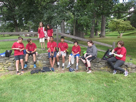 scenes of student experiences at the Bard Math CAMP