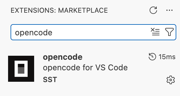 VS Code marketplace showing the OpenCode extension for running GLM 5.2 VS Code marketplace showing the OpenCode extension for running GLM 5.2