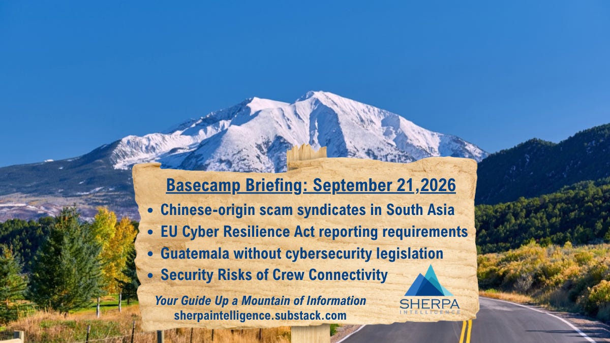 Basecamp Briefing: September 21, 2026