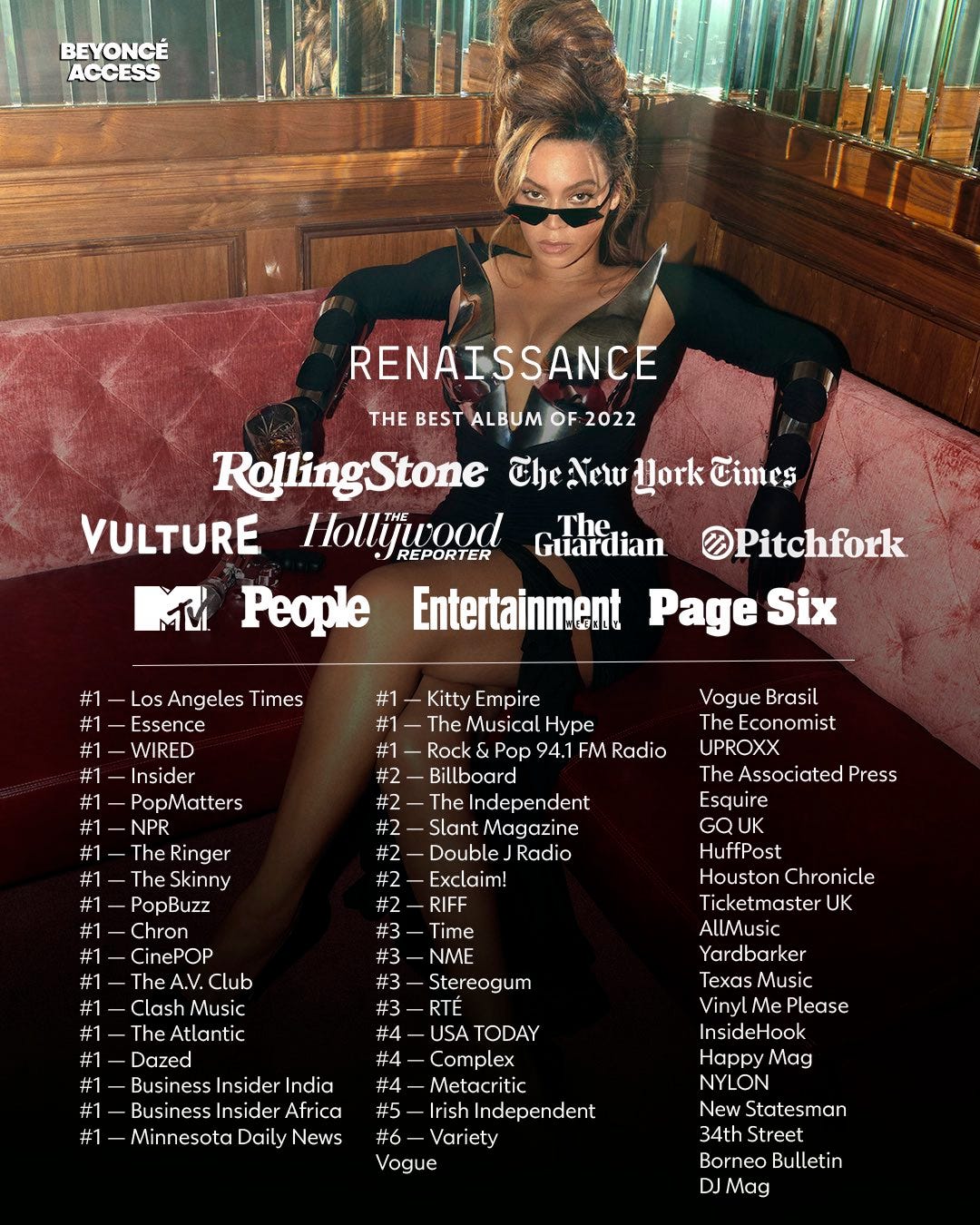 Beyoncé es declarada milmillonaria por Forbes - Diario El Salvador, image size:1080x1350