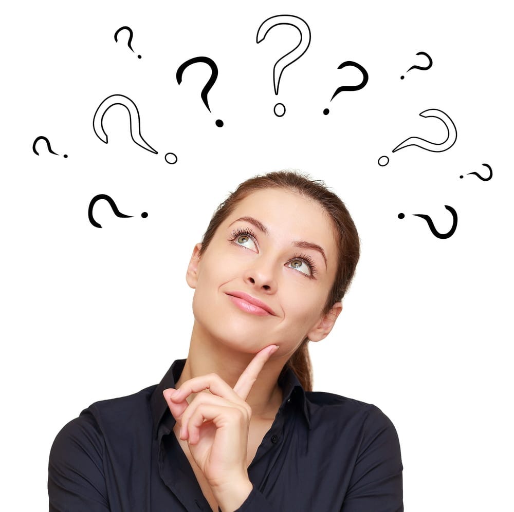 woman with question marks - Wyoming Department of Health