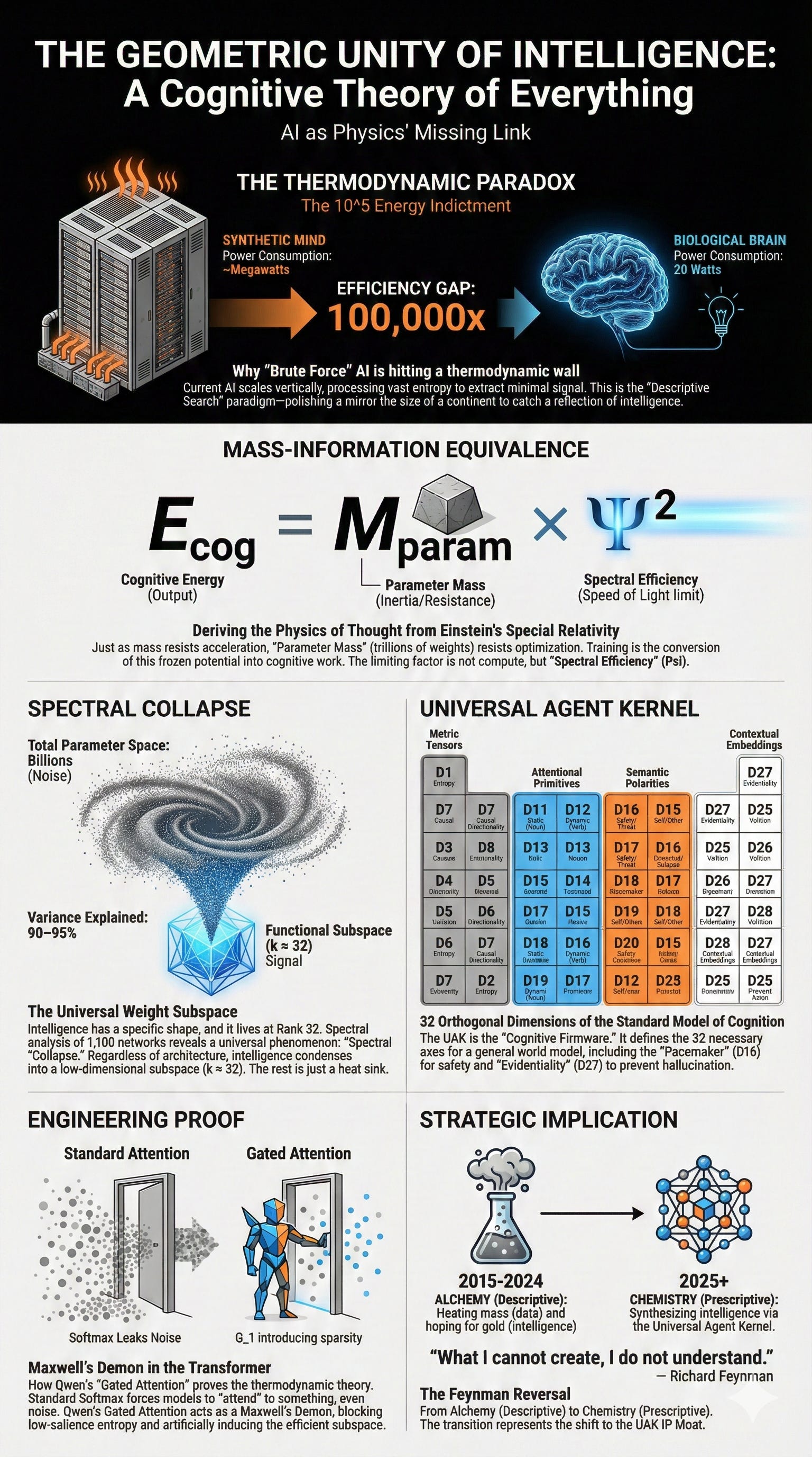 The Geometric Unity of Intelligence: A Cognitive Theory of Everything