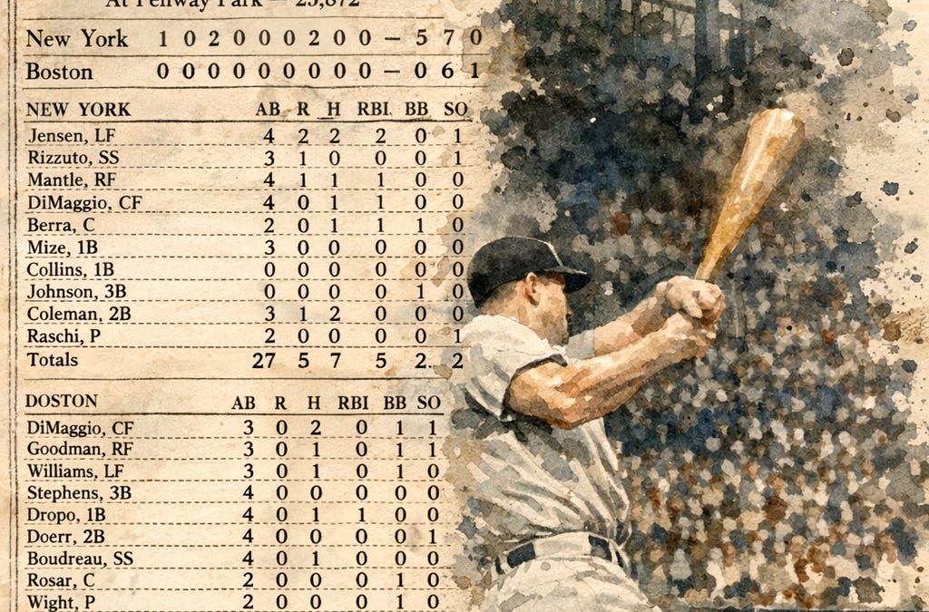 The Box Score - by SGJ Jamie - Sports Games Journal