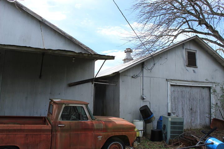 one hundred year old hardware shop, rural artwork, small town