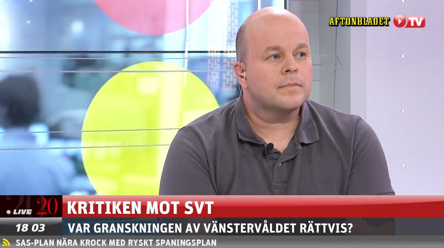 Daniel Wiklander i Aftonbladet TV.