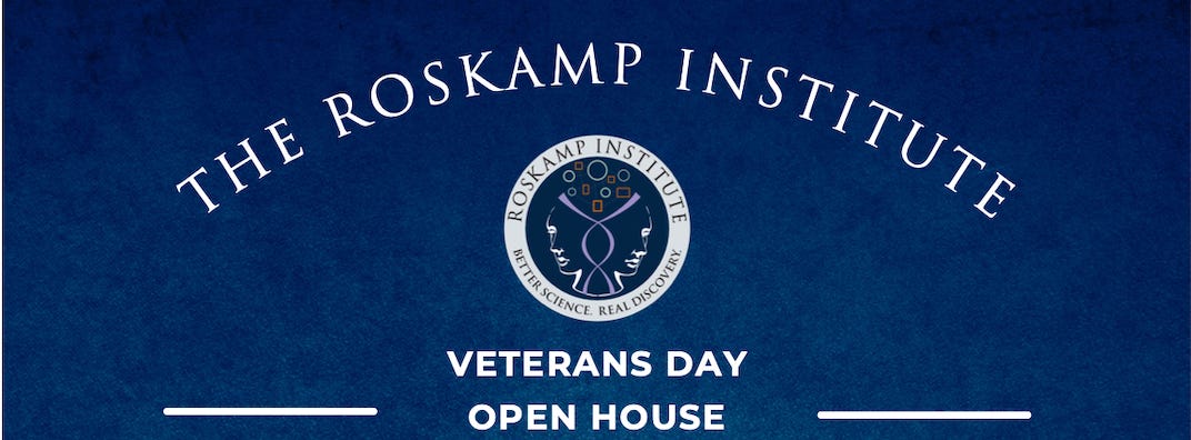 Roskamp Institute to Honor Veterans With Annual Veterans Day Open House