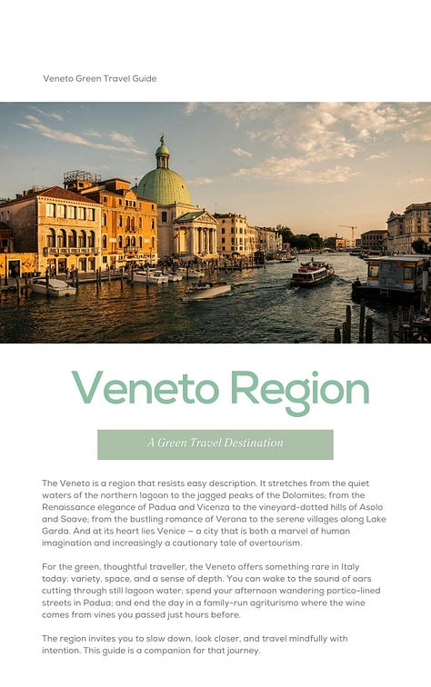 Veneto Green Travel Guide