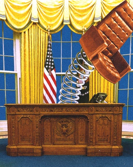the chair in the oval office on a spring
