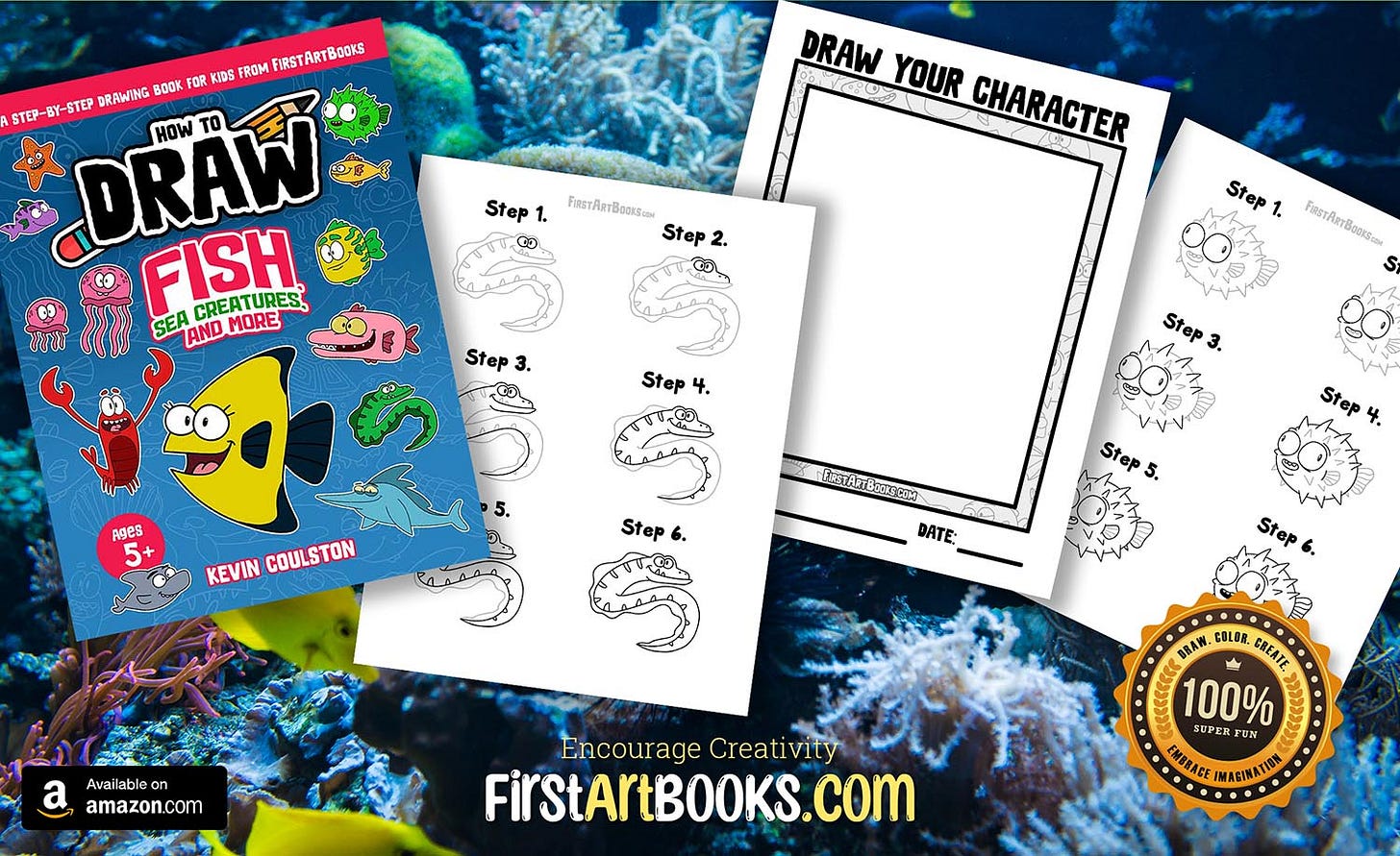 How To Draw An Anglerfish In 6 Easy Steps | Free Activity Page | Fun ...