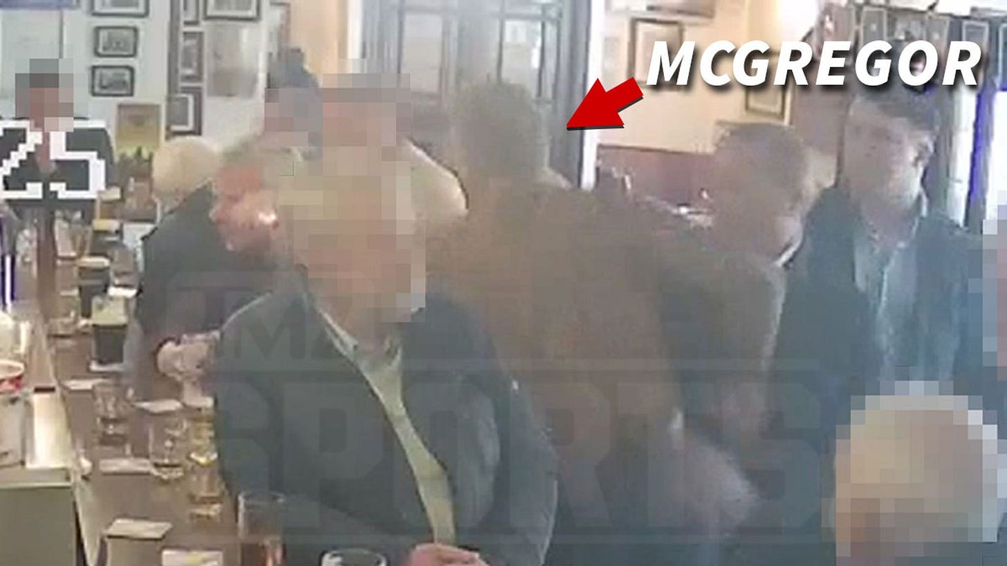 Video of Conor McGregor Punching Old Man in Head in Whiskey Dispute