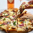 Strawberry Balsamic 4-Cheese Pizza & Rosé